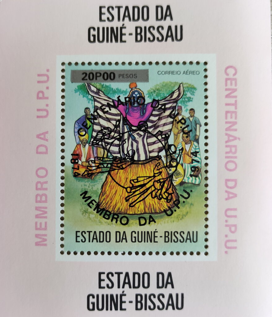 Centenary of U.P.U - Overprint in black