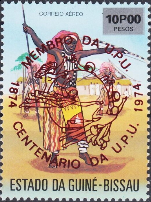 Centenary of U.P.U - Overprint in red