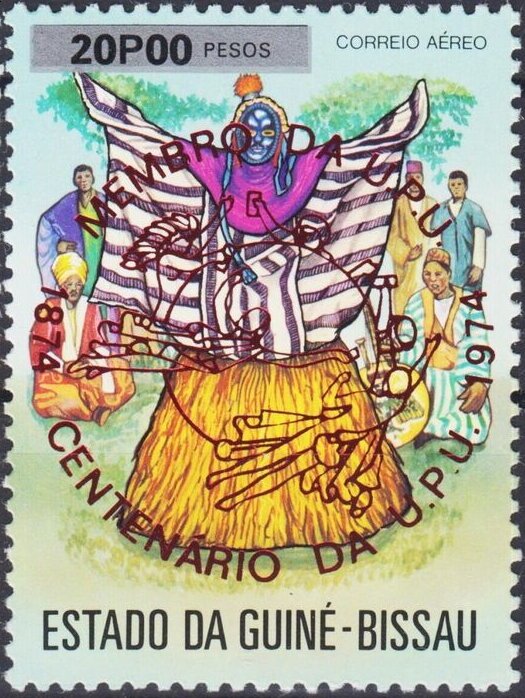 Centenary of U.P.U - Overprint in red