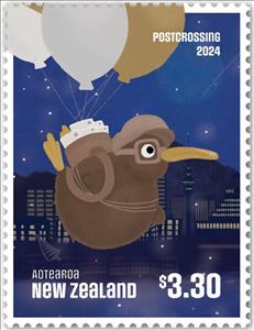 Stamp, Postcrossing, New Zealand,  , Birds, Postcrossing