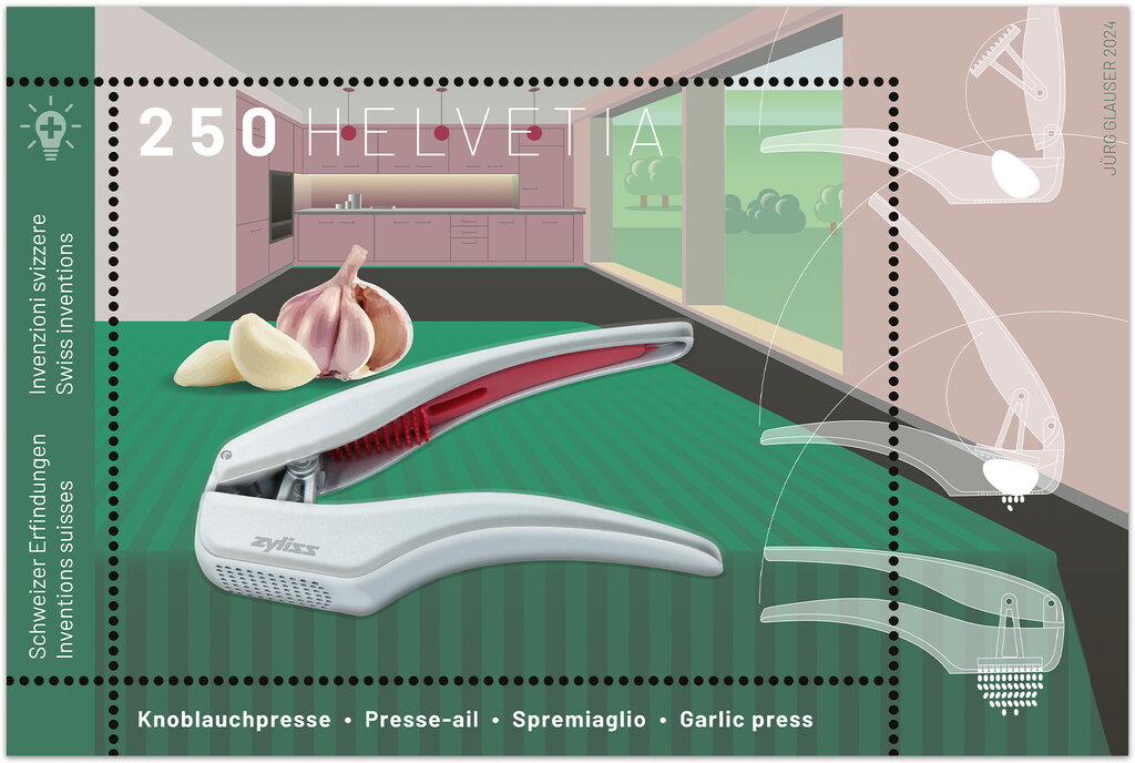 Swiss inventions − Garlic press