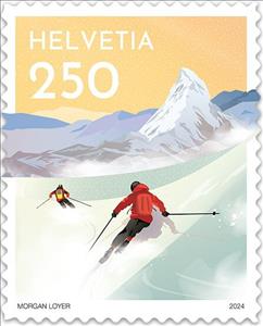 Stamp, Zermatt’s all-year-around ski resort where winter sports sta, Switzerland,  , Skiing, Snow, Sports, Winter Sports
