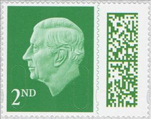 Stamp, King Charles III - Security code M23L MPIL, United Kingdom of Great Britain & Northern Ireland,  , Famous People, Heads of State, Kings, Royalty