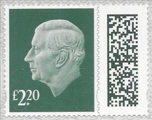 Stamp, King Charles III - Security code M23L MPIL, United Kingdom of Great Britain & Northern Ireland,  , Famous People, Heads of State, Kings, Royalty