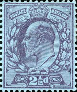 Stamp, King Edward VII (1841-1910), United Kingdom of Great Britain & Northern Ireland,  , Crowns and Coronets, Famous People, Heads of State, Kings, Men, Royalty