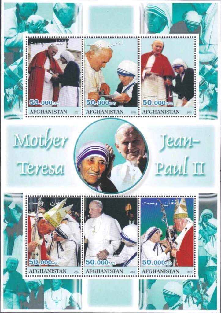 Pope John Paul II and Mother Teresa