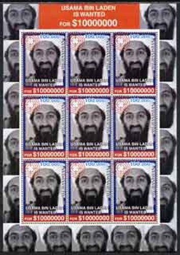 Usama Bin Laden Wanted Poster