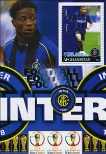 Souvenir Sheet, World Cup Football Soccer in 2002, Afghanistan,  , Famous People, Football (Soccer), Sports