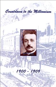 Souvenir Sheet, Countdown to the Millennium 1900-1909, Angola,  , Anniversaries and Jubilees, Famous People, Millennium