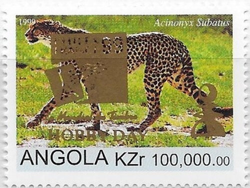 Flora and Fauna Cheetah (Acinonyx subarus) Overprint