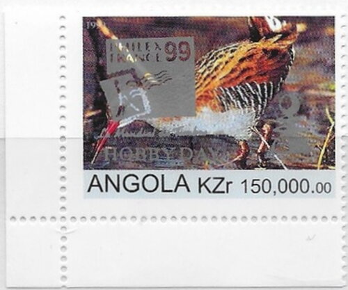 Flora and Fauna Water Rail Overprint