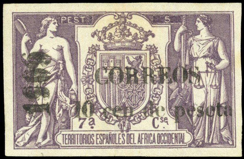 Revenue stamp overprinted 1909