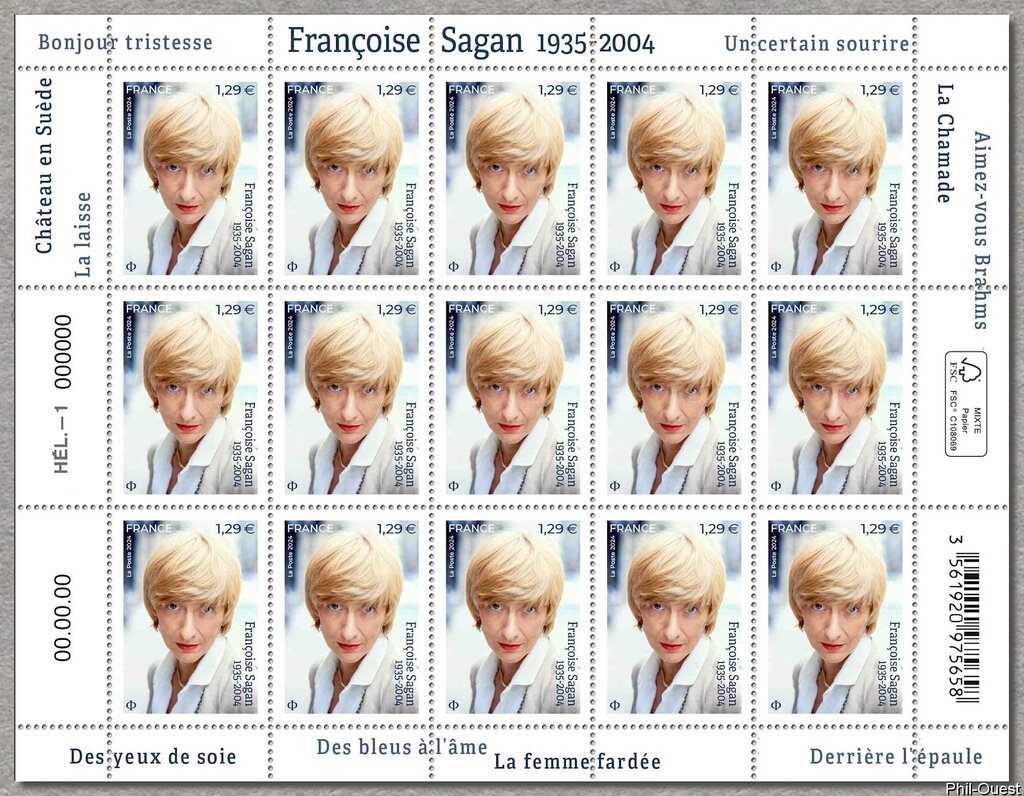 Françoise Sagan, Author