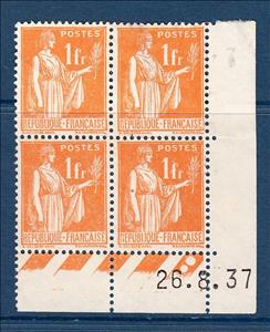 Stamp with Collectible Margin, Type Peace (type II), France,  , Plants (Flora), Women