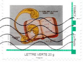 Stamp, Book Fair, Nancy, "Le livre sur la Place", France,  , Books, Expositions