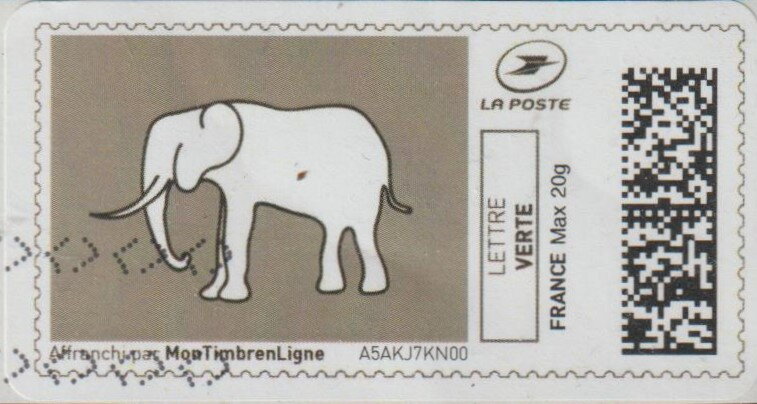Elephant on drab