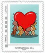 Gouzous carrying a heart