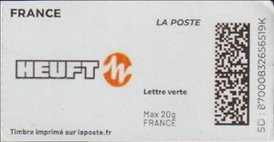 Stamp, Heuft. Redesign without laposte logo, France,  , Industry