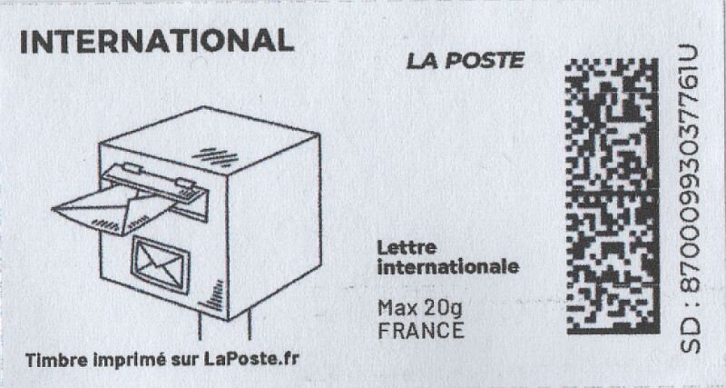 Letter delivered to customer's box