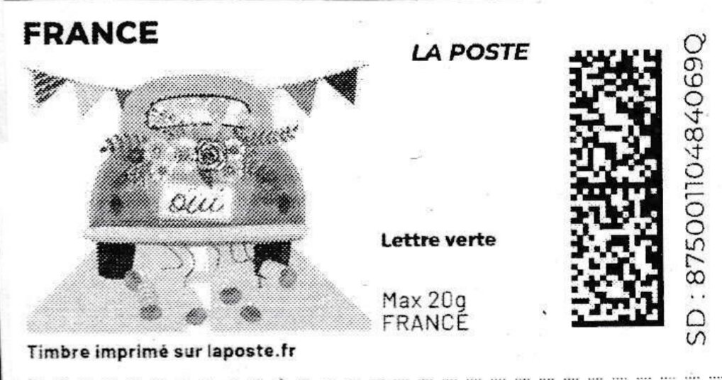 Oui. Decorated Car. Redesign without Laposte logo