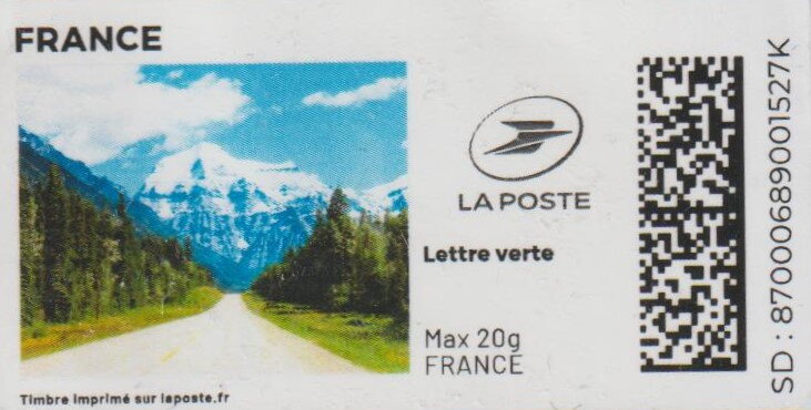 Road to the Mountains. Redesign with laposte logo