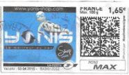 Stamp, Yonis, France,  , Logos, Shops