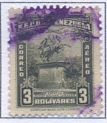 Stamp, 110 Anniversary of the death of Simón Bolívar, Venezuela,  