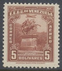 Stamp, 110 Anniversary of the death of Simón Bolívar, Venezuela,  