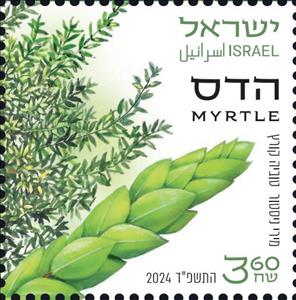 Stamp, Myrtle (Myrtus communis), Israel,  , Festivals, Plants (Flora)