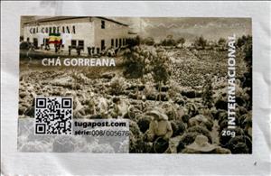 Stamp, Cha Gorreana, Portugal,  , Landscapes, Tourism