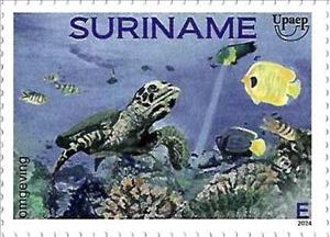 Stamp, UPAEP 2024 : Environment, Suriname,  , Environment Protection, Turtles, U.P.A.E.P.