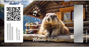 Stamp, Marmi Builds a Chalet, Switzerland,  , Animals (Fauna), Cryptostamps, Mammals, Marmots