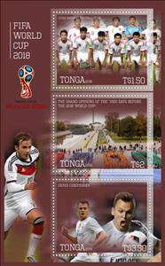 Mini Sheet, Sports FIFA World Cup 2018 in Russia, Tonga,  , Football (Soccer), Sports