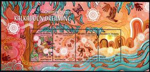 Souvenir Sheet, Kalkadoon Dreaming : Art of Chern’ee Sutton, Australia,  , Art