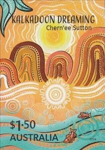 Stamp, Kalkadoon Dreaming : Art of Chern’ee Sutton, Australia,  , Art
