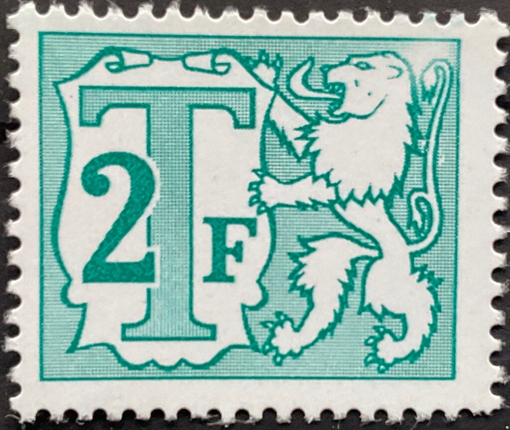 Heraldic Lion with Large Numeral