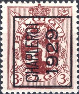 Stamp, Precanceled Heraldic Lion, Belgium,  , Coats of Arms, Heraldic Animals, Лев
