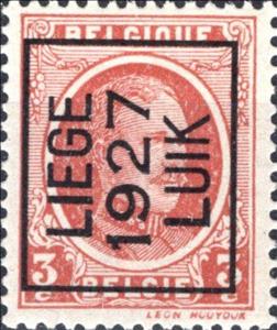 Stamp, Precanceled King Albert I - type Houyoux, Belgium,  , Famous People, Heads of State, Kings, Men, Royalty