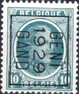 Stamp, Precanceled King Albert I - type Houyoux, Belgium,  , Famous People, Heads of State, Kings, Men, Royalty