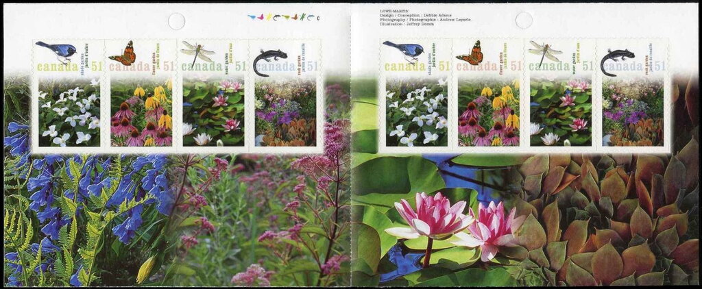 Gardens booklet pane