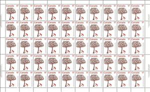 Full Pane, International Year of the Child, Canada,  , Art, Children, International Years, Paintings, Trees, U.N.O.