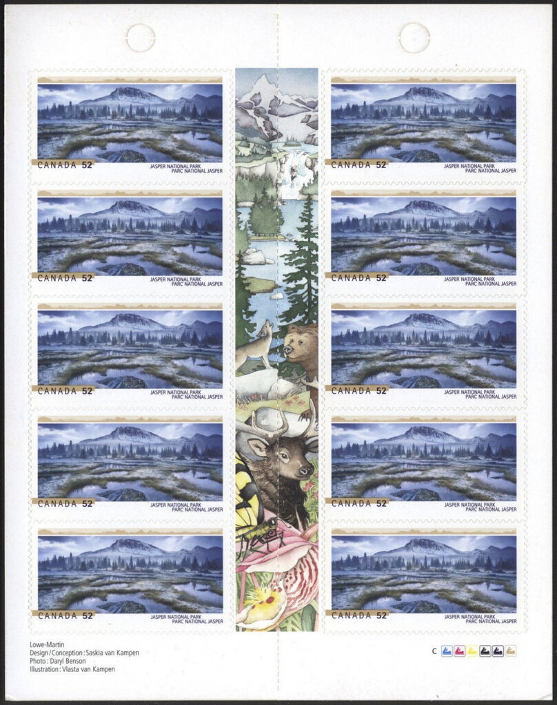 Jasper National Park booklet pane