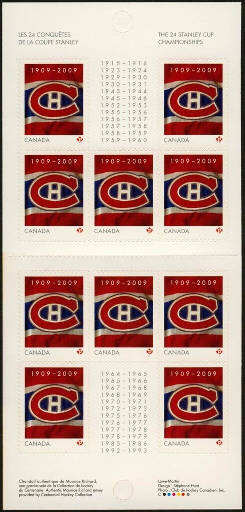 Montreal Canadiens booklet pane