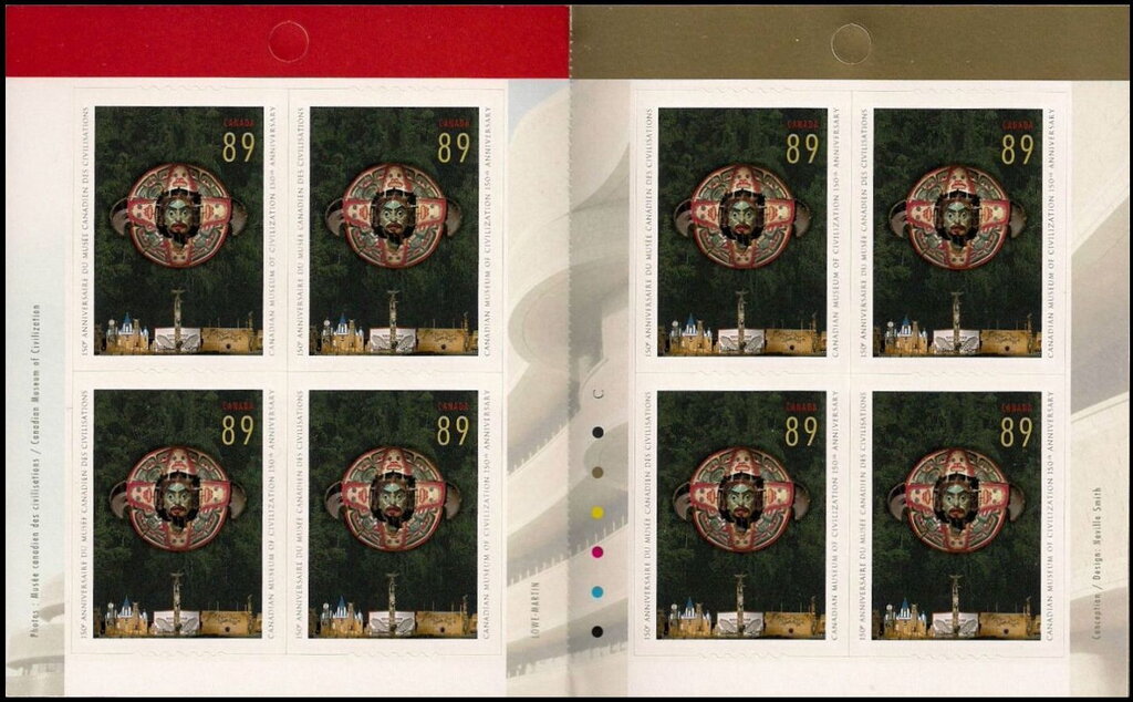 Northwest Coast Transformation Mask booklet pane