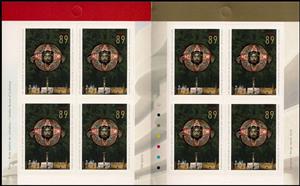 Booklet Pane, Northwest Coast Transformation Mask booklet pane, Canada,  