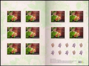 Booklet Pane, Queen Elizabeth II - 80th Birthday booklet pane, Canada,  