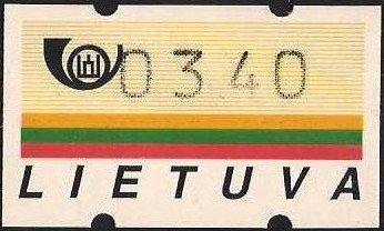 Stamp, Automat stamp, Lithuania,  