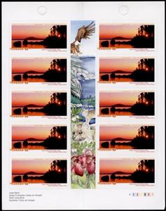 Booklet Pane, Terra-Nova National Park booklet pane, Canada,  