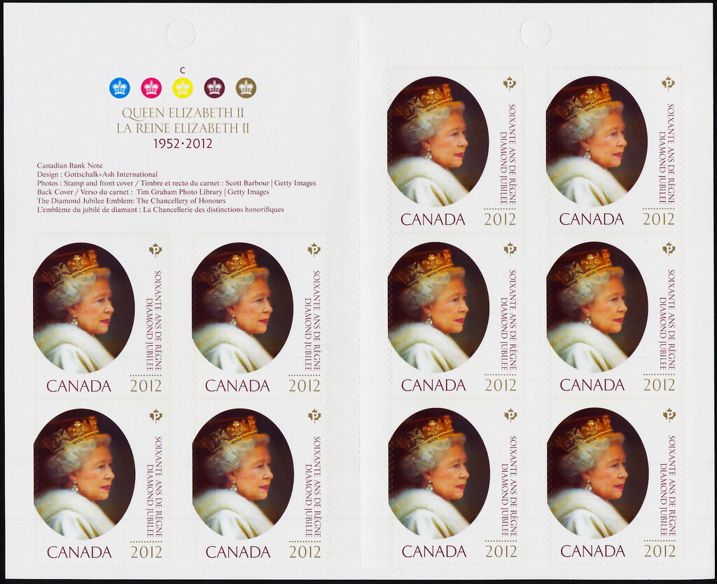 The Queen booklet pane