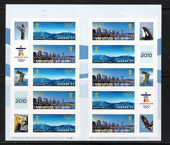 Whistler BC booklet pane